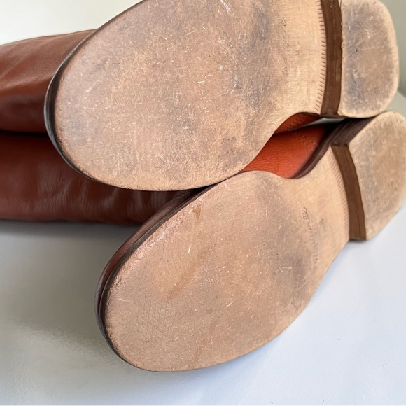 Madewell Sidney Chestnut Brown Knee High Back Zip Tall Riding Boots Size 8 - Picture 14 of 16